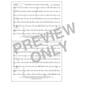 Montero (Call Me By Your Name) (arr. Tom Wallace) - Cymbals