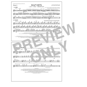 Rap Hits (Low, Yeah!, Industry Baby) - Flute 2