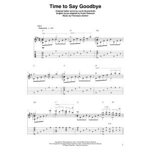 Time To Say Goodbye (arr. Ben Pila)