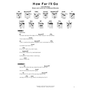 How Far I'll Go (from Moana)