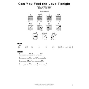 Can You Feel The Love Tonight (from The Lion King)