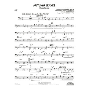 Autumn Leaves (Hojas Caídas) (arr. Michele Fernández) - Bass