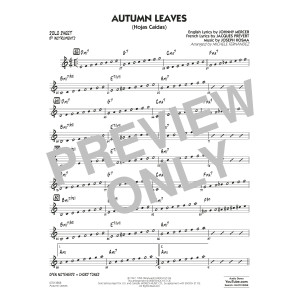 Autumn Leaves (Hojas Caídas) (arr. Michele Fernández) - Bb Solo Sheet