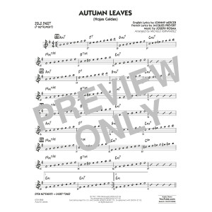 Autumn Leaves (Hojas Caídas) (arr. Michele Fernández) - Eb Solo Sheet