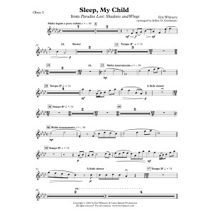 Sleep, My Child (from Paradise Lost: Shadows and Wings) - Oboe 2