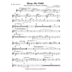 Sleep, My Child (from Paradise Lost: Shadows and Wings) - Bb Bass Clarinet 1