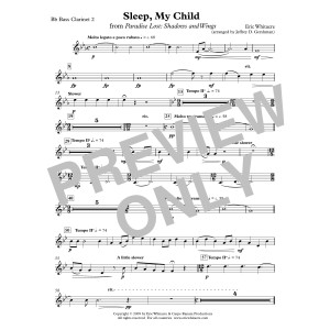 Sleep, My Child (from Paradise Lost: Shadows and Wings) - Bb Bass Clarinet 2