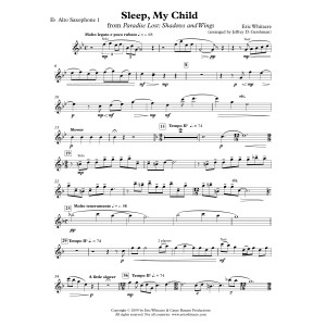 Sleep, My Child (from Paradise Lost: Shadows and Wings) - Eb Alto Saxophone 1