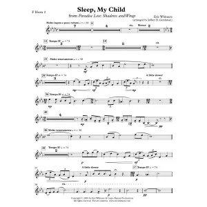 Sleep, My Child (from Paradise Lost: Shadows and Wings) - F Horn 2