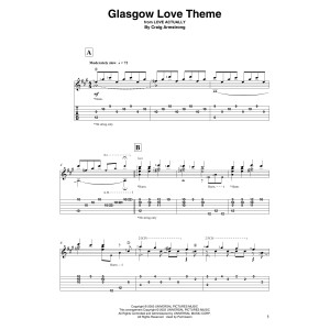 Glasgow Love Theme (from Love Actually) (arr. David Jaggs)