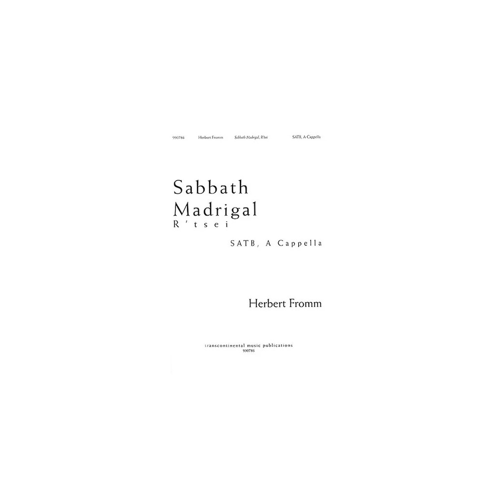 Sabbath Madrigal (R'tsei)