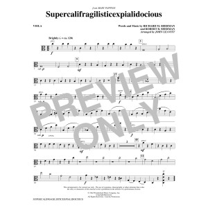 Supercalifragilisticexpialidocious (from Mary Poppins) (arr. John Leavitt) - Viola