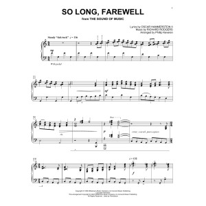 So Long, Farewell (from The Sound Of Music) (arr. Phillip Keveren)