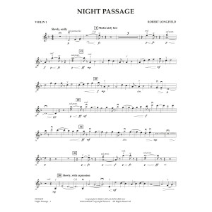 Night Passage - Violin 1