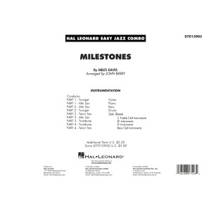 Milestones (arr. John Berry) - Conductor Score (Full Score)