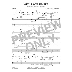 With Each Sunset (Comes the Promise of a New Day) - Bassoon