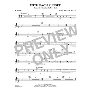 With Each Sunset (Comes the Promise of a New Day) - Bb Trumpet 2