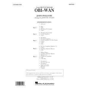 Obi-Wan (arr. Johnnie Vinson) - Conductor Score (Full Score)