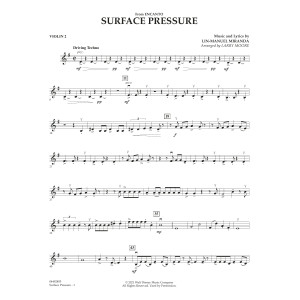 Surface Pressure (from Encanto) (arr. Larry Moore) - Violin 2