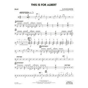 This Is For Albert (arr. Mark Taylor) - Drums