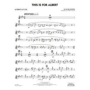 This Is For Albert (arr. Mark Taylor) - Alternate Alto Sax
