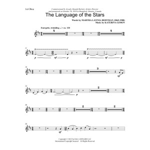 Language of the Stars (Full Orchestra) - Oboe 1