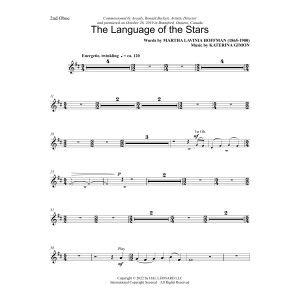 Language of the Stars (Full Orchestra) - Oboe 2