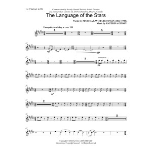 Language of the Stars (Full Orchestra) - Bb Bass Clarinet 1