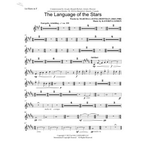 Language of the Stars (Full Orchestra) - F Horn 1