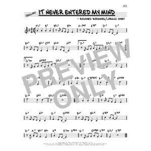 It Never Entered My Mind (arr. David Hazeltine)