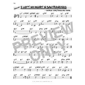 I Left My Heart In San Francisco (arr. David Hazeltine)