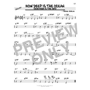 How Deep Is The Ocean (How High Is The Sky) (arr. David Hazeltine)