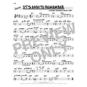 It's Easy To Remember (arr. David Hazeltine)
