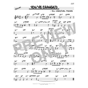 You've Changed (arr. David Hazeltine)