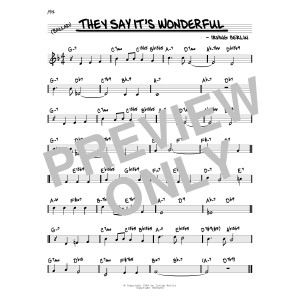 They Say It's Wonderful (arr. David Hazeltine)