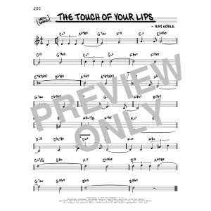 The Touch Of Your Lips (arr. David Hazeltine)
