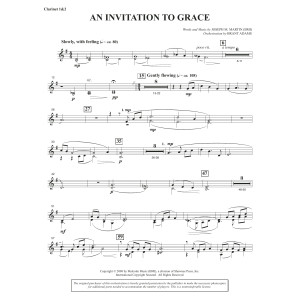 An Invitation To Grace - Bb Clarinet 1 & 2
