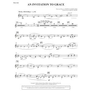 An Invitation To Grace - F Horn 1 & 2