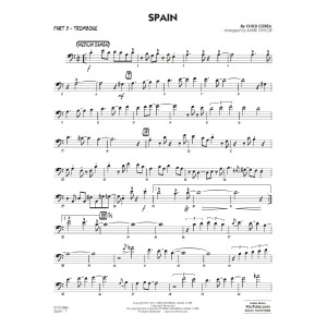 Spain (arr. Mark Taylor) - Part 3 - Trombone