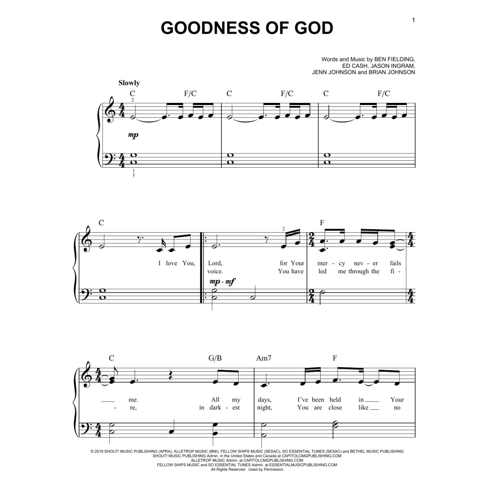 Goodness of God