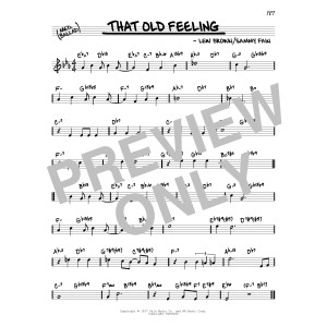 That Old Feeling (arr. David Hazeltine)