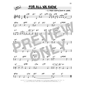 For All We Know (arr. David Hazeltine)