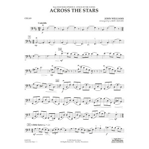 Across The Stars (from Star Wars: Attack of the Clones) (arr. Moore) - Cello