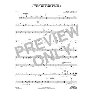Across The Stars (from Star Wars: Attack of the Clones) (arr. Moore) - Bass
