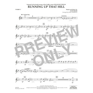 Running Up That Hill (from Stranger Things) (arr. Paul Murtha) - F Horn 2