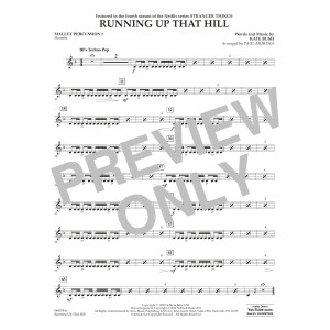 Running Up That Hill (from Stranger Things) (arr. Paul Murtha) - Mallet Percussion 1