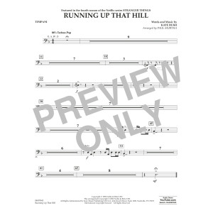 Running Up That Hill (from Stranger Things) (arr. Paul Murtha) - Timpani