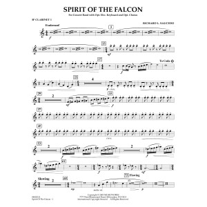 Spirit Of The Falcon - Bb Clarinet 1