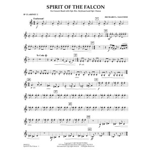 Spirit Of The Falcon - Bb Clarinet 2