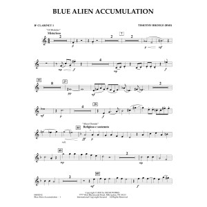 Blue Alien Accumulation - Bb Clarinet 1